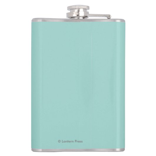 Struik Plane & Vist - Cordova, Alaska Heupfles (Achterkant)