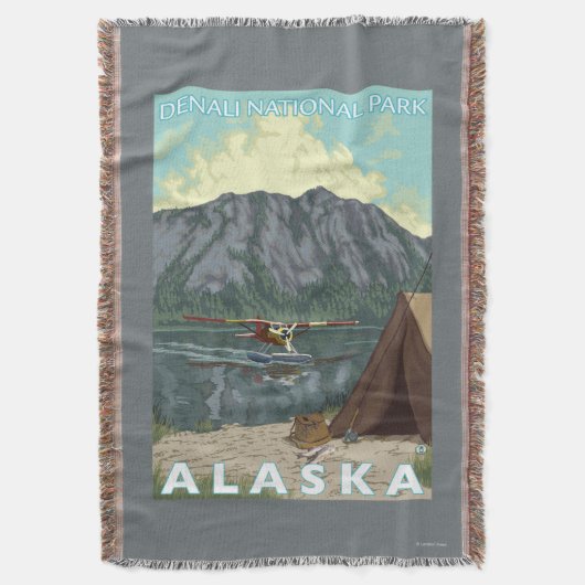 Struik Plane & Vist - Denali Nat'l Park, Deken (Voorkant Verticaal)