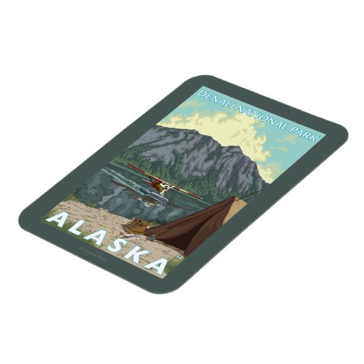 Struik Plane & Vist - Denali Nat'l Park, Magneet (Linkerzijde)