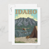 Struik Plane & Vist - Idaho Briefkaart (Voorkant / Achterkant)