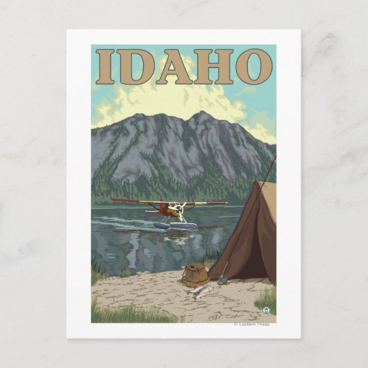 Struik Plane & Vist - Idaho Briefkaart (Voorkant)