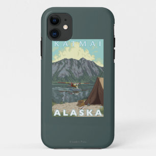 Struik Plane & Vist - Katmai, Alaska iPhone 11 Hoesje