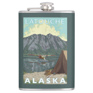Struik Plane & Vist - Latouche, Alaska Heupfles