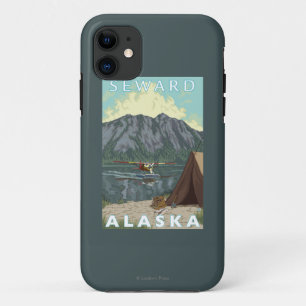 Struik Plane & Vist - Seward, Alaska iPhone 11 Hoesje