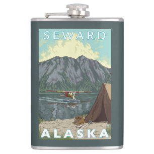 Struik Plane & Vist - Seward, Alaska Heupfles