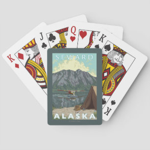 Struik Plane & Vist - Seward, Alaska Pokerkaarten