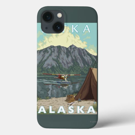 Struik Plane & Vist - Sitka, Alaska Case-Mate iPhone Case (Achterkant)