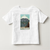 Struik Plane & Vist - Skagway, Alaska Kinder Shirts (Voorkant)