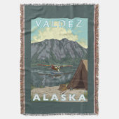 Struik Plane & Vist - Valdez, Alaska Deken (Voorkant Verticaal)