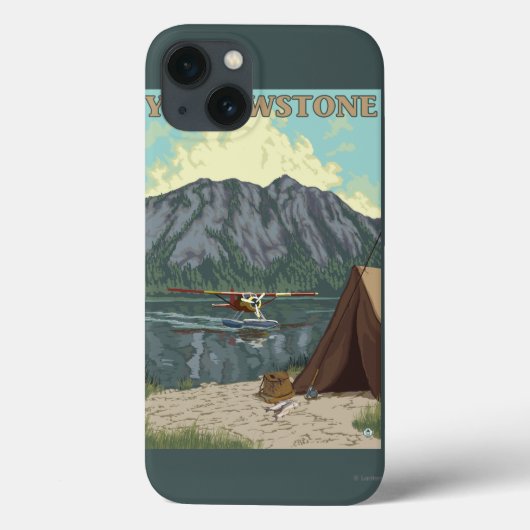 Struik Plane & Vist - Yellowstone National Case-Mate iPhone Case (Achterkant)
