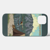 Struik Plane & Vist - Yellowstone National Case-Mate iPhone Case (Achterkant (horizontaal))