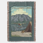 Struik Plane & Vist - Yellowstone National Deken (Voorkant Verticaal)