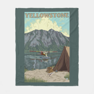 Struik Plane & Vist - Yellowstone National Fleece Deken