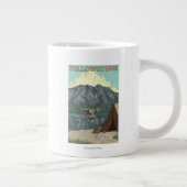 Struik Plane & Vist - Yellowstone National Jumbo Beker (Rechts)