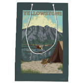 Struik Plane & Vist - Yellowstone National Medium Cadeauzakje (Achterkant)