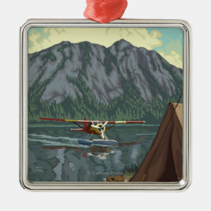 Struik Plane & Vist - Yellowstone National Metalen Ornament