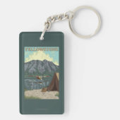 Struik Plane & Vist - Yellowstone National Sleutelhanger (achterkant)