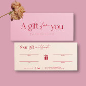 Struik Roze Schoonheidssalon Gift Kaart