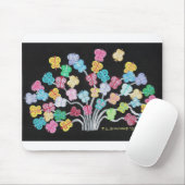 Struik van vlinder muismat (Met muis)