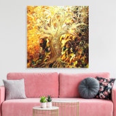 Struik verbranden canvas afdruk (Insitu (Woonkamer))