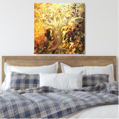 Struik verbranden canvas afdruk (Insitu (Slaapkamer))