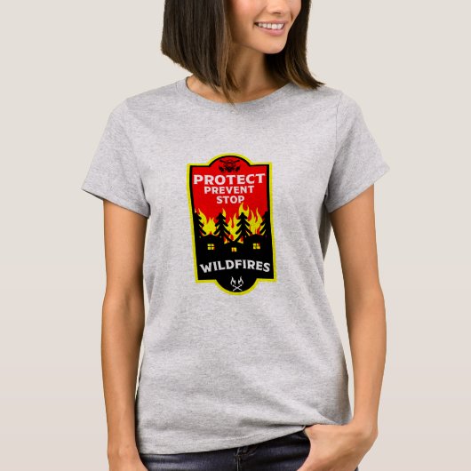 Struik Wildfire preventie T-shirt (Voorkant)