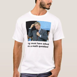 Struik Wiskunde, ze moeten hem een wiskunde vragen T-shirt