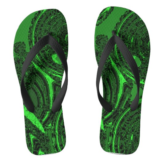 "Struiken" Teenslippers (Voetbed)