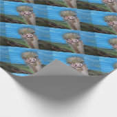 struisvogel cadeaupapier (Hoek)