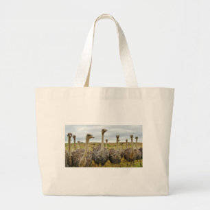 struisvogel grote tote bag