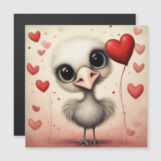 Struisvogel Liefde 1 (Voorkant / Achterkant)