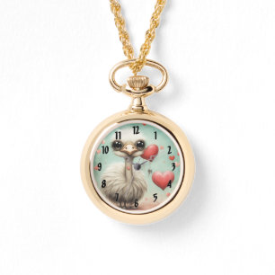 Struisvogel liefde 3 horloge