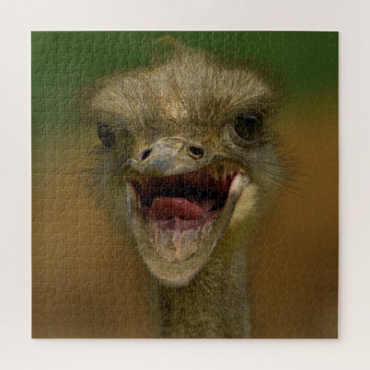 Struisvogel omhelst legpuzzel (Verticaal)