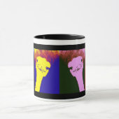 Struisvogel Pop Art Mok (Midden)
