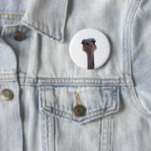 struisvogel ronde button 5,7 cm (In situ)