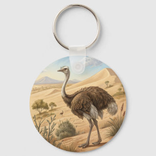 struisvogel sleutelhanger