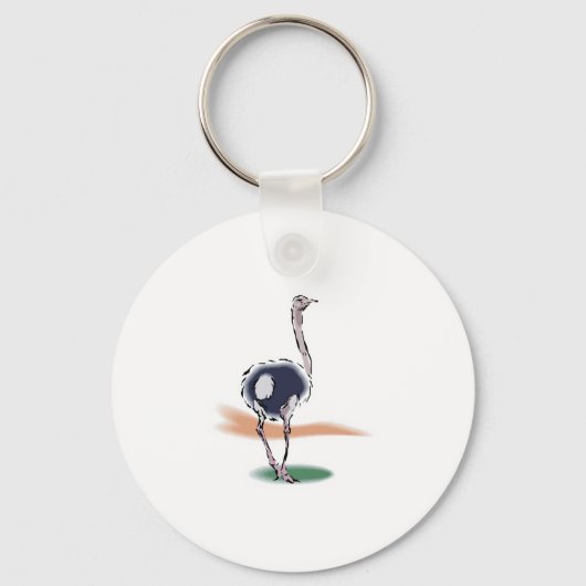 struisvogel sleutelhanger (Voorkant)