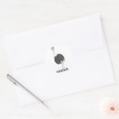 Struisvogel Stickers (Envelop)