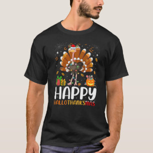Struisvogel Vogel Halloween Kerstmis Gelukkig Hal T-shirt