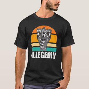 Struisvogel vogelwaarnemer vogelwaarneming naar ve t-shirt