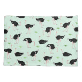 struisvogelpatroon kussensloop (Achterkant)