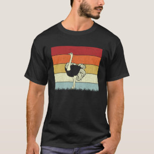 Struisvogels Jongens Meisjes Struisvogels Retro T-shirt