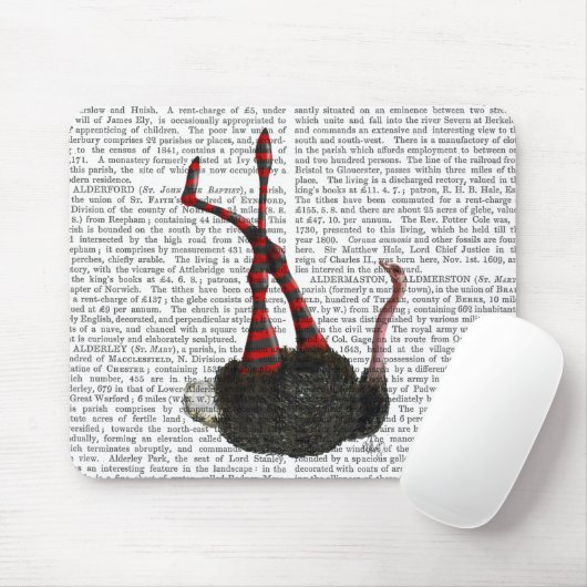 struisvogels met gestripte Leggings Muismat (Met muis)