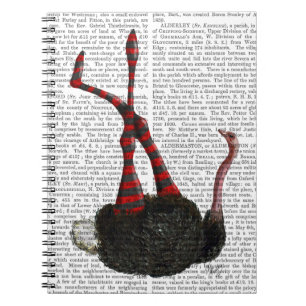 struisvogels met gestripte Leggings Notitieboek