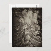 Struisvogelveren, het bed van Marie Antoinette. Briefkaart (Voorkant / Achterkant)