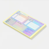 Struktur-Haftnotizen für Fokus & Self-Care Post-it® Notes (Schuin)