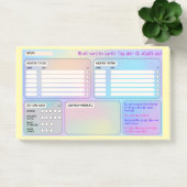 Struktur-Haftnotizen für Fokus & Self-Care Post-it® Notes (Kantoor)