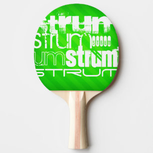 Strum; Neon Green Stripes Tafeltennisbatje