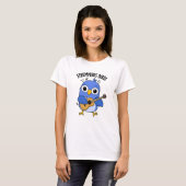 Strumming Bird Grappig Dier Pun T-shirt (Voorkant volledig)