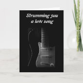 STRUMMING YOU EEN LIEFDESLIED VOOR "ONS JUBILEUM" KAART (Voorkant)